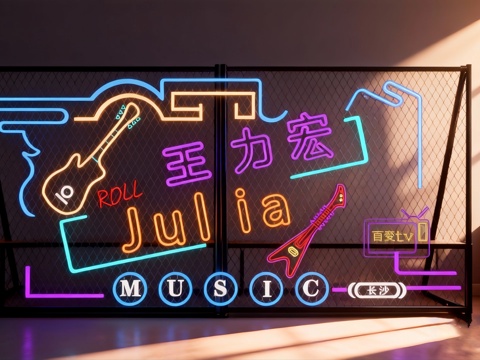 霓虹灯带造型su模型