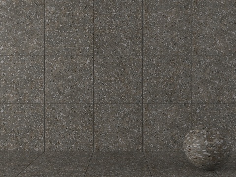  石材墙砖 水磨石多色3d模型 