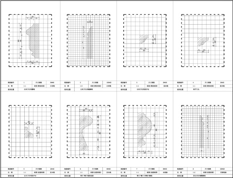  石膏线 角线 腰线 踢角线 装饰线条cad施工图 