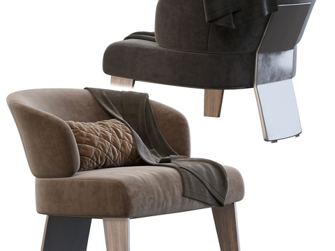  Minotti出品Reeves大型扶手椅3d模型 