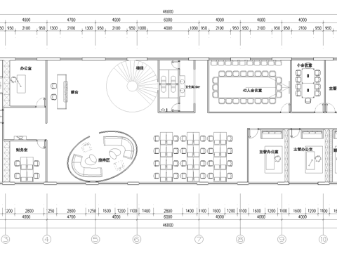 360平办公室 最新平面施工图合集cad施工图