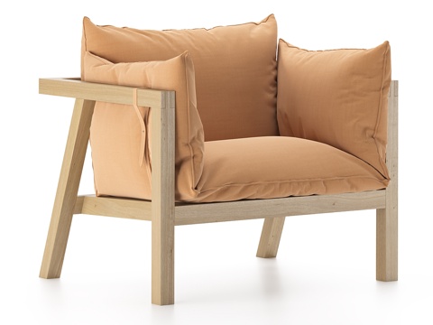  Umomoku花园扶手椅3d模型 