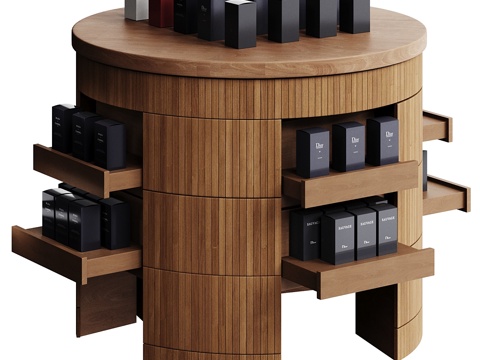  香水摊 货架 展示架 香水3d模型3d模型 