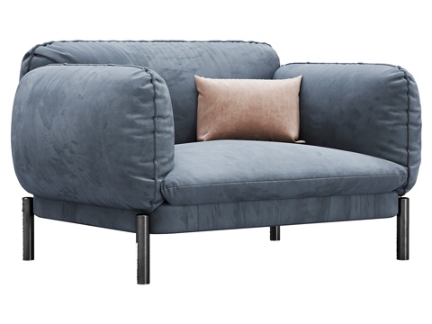  现代沙发 布艺沙发 组合沙发 多人沙发 双人沙发  单人沙发3d模型 