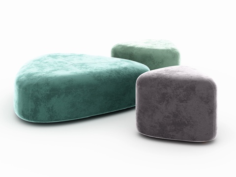  石质豆袋椅3d模型 