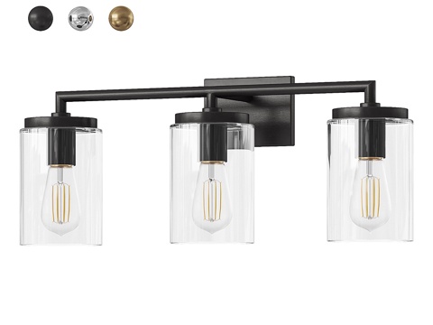  现代极简玻璃装饰壁灯3d模型 