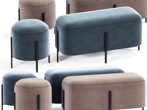  长凳座椅罗尔夫套装3d模型 