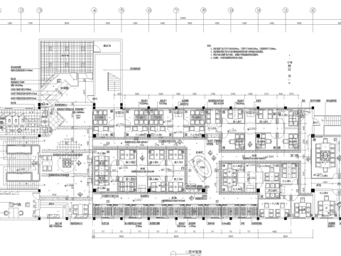 1500平茶楼茶馆  最新全套施工图合集cad施工图