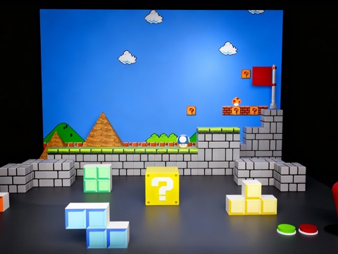 现代简约游戏舞台场景su模型