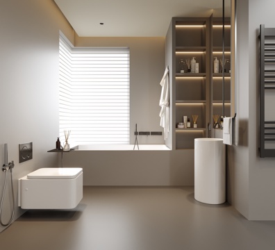 现代卫生间su模型