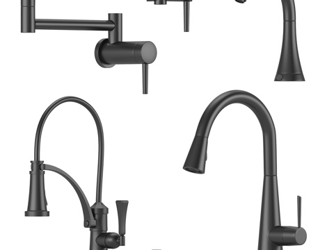  厨房水龙头系列3d模型 