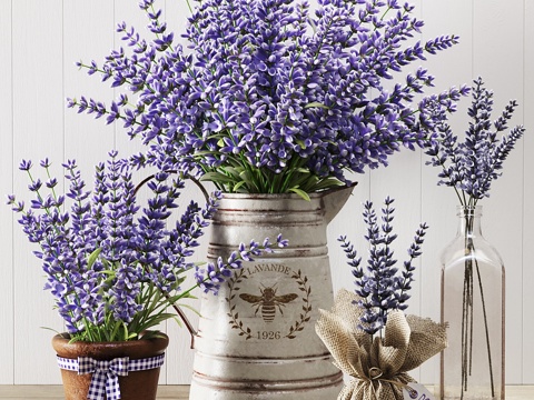  薰衣草静物3d模型 