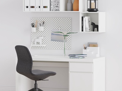  宜家办公区3d模型 