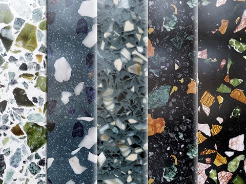  水磨石大理石 33d模型 