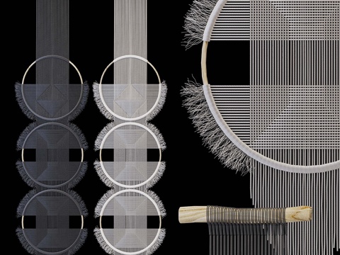  编织壁饰3d模型 