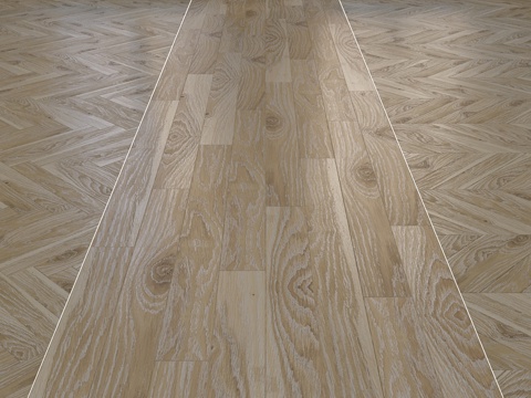  克拉夫特橡木拼花板圣诞树人字形铺装3d模型 