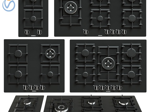  西门子IQ 500黑色系列3d模型 