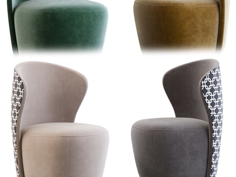  旋涡扶手椅 - M Capital系列3d模型 