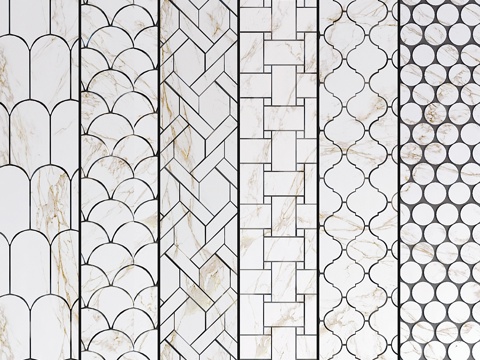  马赛克套装3d模型 