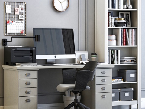  宜家办公空间 103d模型 