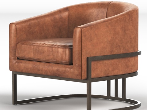  Ambrosia皮革椅3d模型 