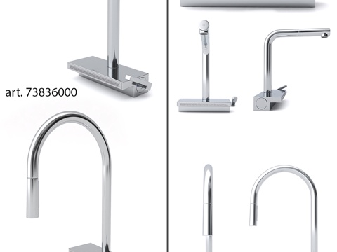  厨房水龙头 HANSGROHE Aquno select3d模型 