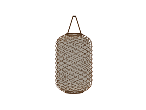 新中式竹编灯笼装饰吊灯su模型