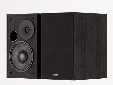  Edifier R1100黑色音箱3d模型 