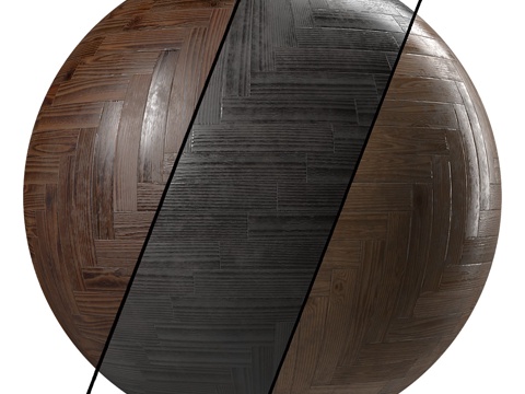  新中式木地板材质3d模型 