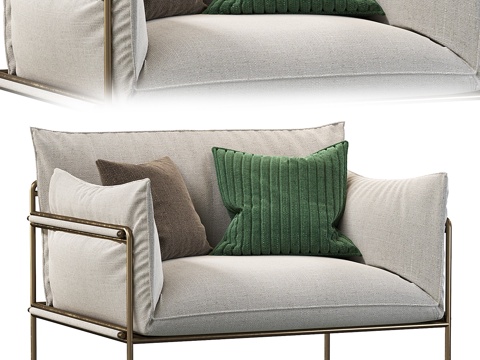  Kaba扶手椅3d模型 