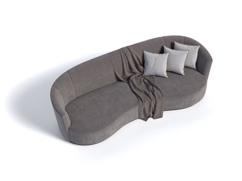 Amania 意大利沙发 现代沙发 多人沙发 布艺沙发su模型