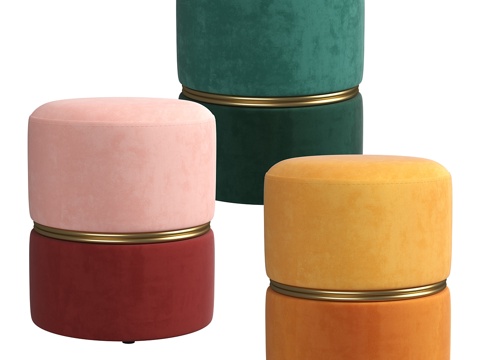  Samt-hocker bubbly3d模型 