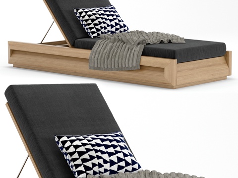  RH户外帕洛玛躺椅3d模型 