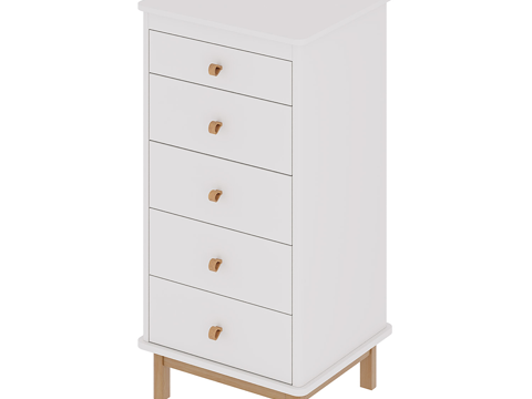  北欧简约储物柜 装饰储物柜 抽屉柜3d模型 