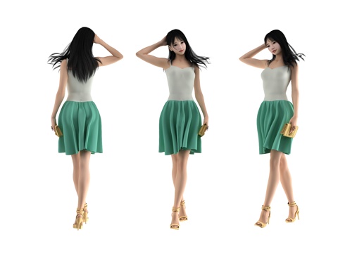  现代人物3d模型 