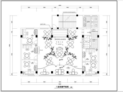 600平茶楼茶馆  最新全套施工图合集cad施工图