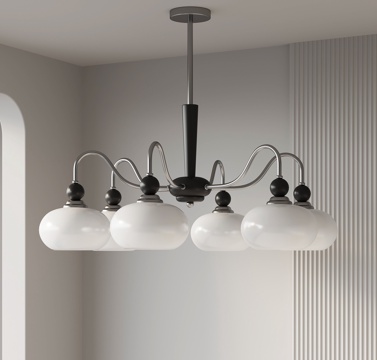 现代吊灯 多头吊灯su模型