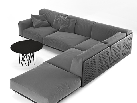  现代沙发 组合沙发 多人沙发 沙发3d模型 