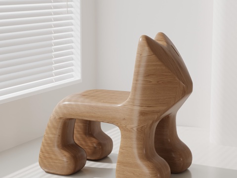 现代儿童椅 儿童凳su模型