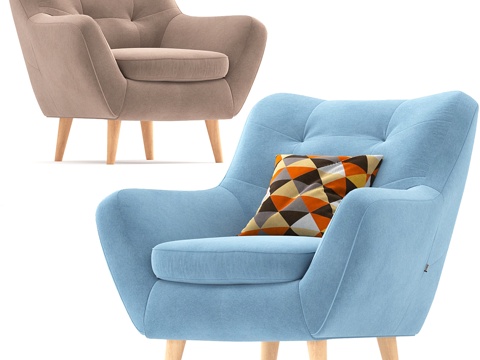  维蒂奥扶手椅3d模型 