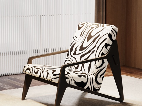 现代意式休闲椅su模型