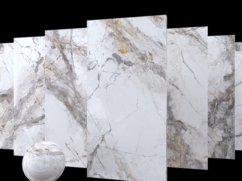  隐形灰大理石套装3d模型 