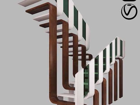  现代楼梯 - 33d模型3d模型 
