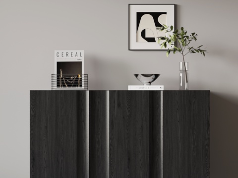 现代意式玄关柜 边柜su模型