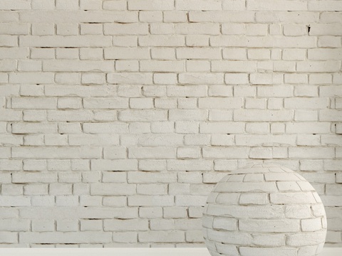  砖墙。旧砖。1223d模型 