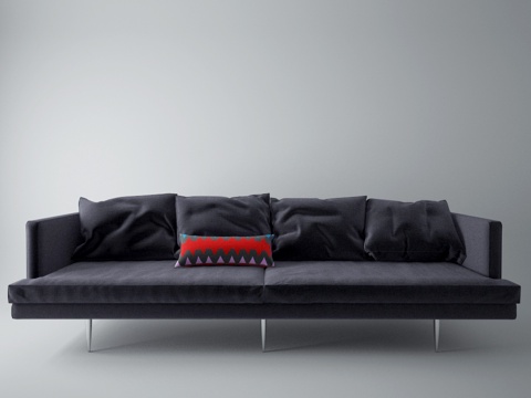  现代双人沙发 沙发 双人沙发3d模型 