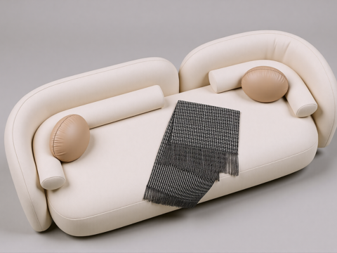 现代沙发 多人沙发 布艺沙发 客厅沙发su模型