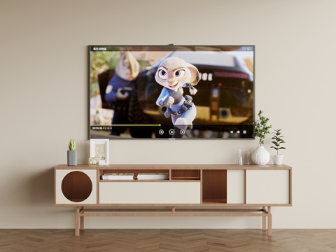 中古风电视柜su模型