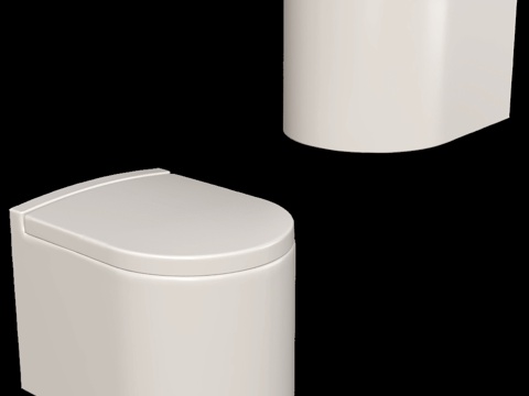  壁挂式GEMELLI马桶3d模型 