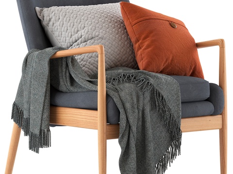  Temple and Webster Lucas扶手椅3d模型 